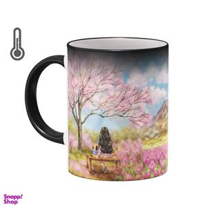 ماگ حرارتی گردو مدل دخترانه فانتزی فصل بهار کد 2165