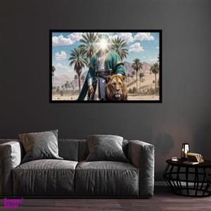 تابلو بکلیت طرح تصویر مذهبی امیرالمومنین امام علی (ع) مدل B-bu2439
