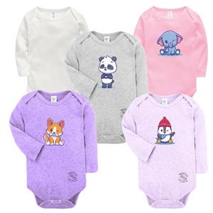 بادی نوزادی نیل کوک مدل Fun Lilac مجموعه 5 عددی