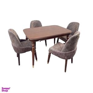 میز و صندلی ناهارخوری 4 نفره مدل لاک پشتی Lk004