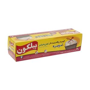 کیسه زباله بندی پیلگون سایز متوسط ۲۰ برگ(کارتن ۲۰ بسته)