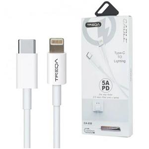 کابل شارژ USB-C به لایتنینگ TREQA مدل CA-838 طول 1 متر