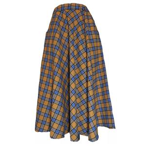 دامن زنانه مدل چهارخانه پشمی