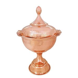 آجیل خوری مسی مدل رز پایه دار کد ZH268.6 -