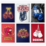 دفتر نقاشی 50 برگ خندالو طرح بوکس (Boxing) کد 954 مجموعه 6 عددی