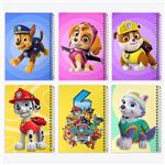 دفتر نقاشی 50 برگ خندالو طرح سگ های نگهبان (Paw Patrol) کد 301 مجموعه 6 عددی