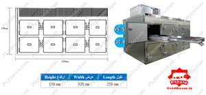 سردخانه جسد 8 کشو تمام استیل ضدزنگ