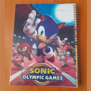 دفتر خط دار 100 برگ طلقی طرح سونیک کد si013