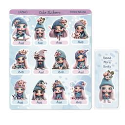 برچسب لاژید مدل اسم آوا کد NA-BH به همراه نشانگر کتاب