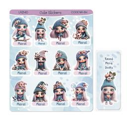 برچسب لاژید مدل اسم مارال کد NA-BH به همراه نشانگر کتاب