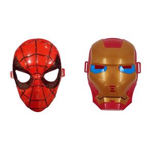 ماسک ایفای نقش مدل نقاب آیرون من و اسپایدرمن بسته دو عددی