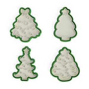 کاتر شیرینی پزی مدل tree بسته 4 عددی