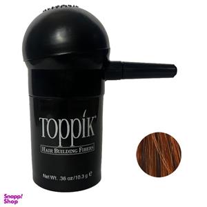 پودر پشت کننده مو تاپیک مدل FIBER وزن 10.3 گرم رنگ مشکی به همراه سری پودر پاش