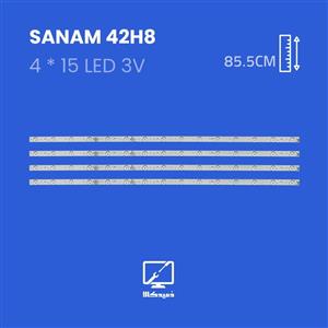 بکلایت تلویزیون صنام مدل 42H8