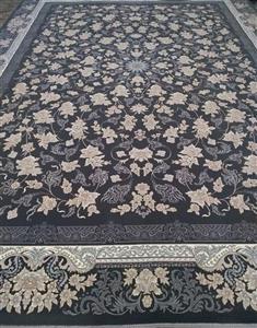 فرش طرح افشان دودی طلایی700 شانه