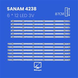 بکلایت تلویزیون صنام مدل 4238