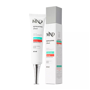 کرم لایه‌بردار حاوی 10% آلفاهیدروکسی اسید مناسب پوست معمولی و خشک ام ان دی 40 میلی‌لیتر| MND