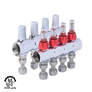 نیوکلکتور رفت و برگشت گرمایشی فلومتردار کوپلی 3 انشعاب نیوپایپ
