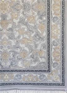 فرش طرح افشان 700 شانه طوسی طلایی