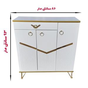 جاکفشی سه درب پایه فلزی مدل لبخند