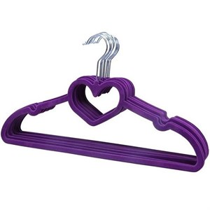 چوب لباسی مدل مخملی بچگانه کد 05 بسته 5 عددی