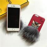 قاب ژله ای Fendi Owl Rabbit Fur Case for Apple iPhone 6