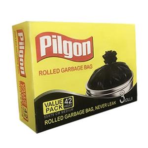 کیسه زباله پیلگون مدل متوسط پرفراژدار بسته  42 عددی