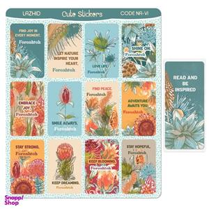 برچسب لاژید مدل اسم فرشته طرح جمله انگیزشی به همراه نشانگر کتاب