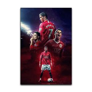 تابلو شاسی گوفی مدل فوتبالیست کریستیانو رونالدو منچستر یونایتد طرح CR7 Cristiano Ronaldo کد MNU23
