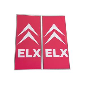 برچسب پلاک خودرو قطعه سازان کبیر مدل CHS-ELXPIN-1084 بسته 2 عددی