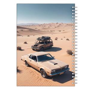 دفتر یادداشت 50 برگ باژیکان مدل ماشین کلاسیک کد 7013956