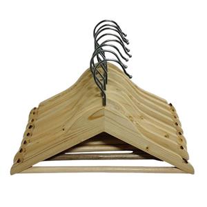 چوب لباسی مدل چوبی کودک کد 8 بسته 8 عددی