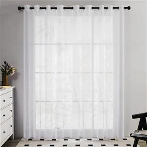 پرده مدل پانچ حریر سایز 280*300 سانتی متر