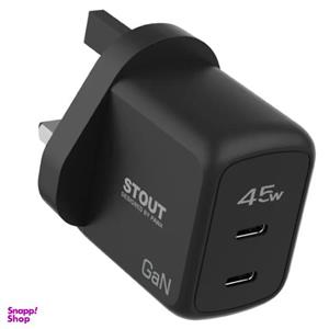 شارژر دیواری 45 وات پاوا مدل Stout Gan Travel Charger
