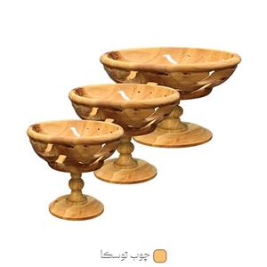 میوه خوری چوبی دفرمه 