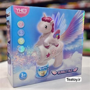 حباب ساز مدل تفنگی چراغدار طرح اسب تک شاخ کد 25-333