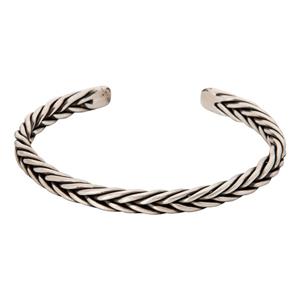 دستبند نقره مردانه مهیار جولری مدل بنگل کد 09 -