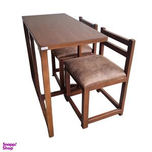 میز و صندلی ناهارخوری 2 نفره مدل کمجا مستطیل