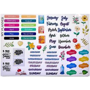 برچسب طرح برش خورده بولت ژورنال و اسکرپ بوک مدل A5 My Planner -