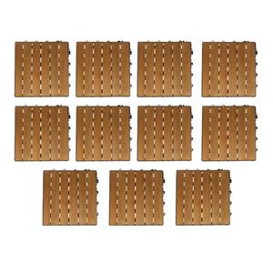 کفپوش مدل ترموود 6 ردیف کد SM42 سایز 30x30 سانتی متر مجموعه 11 عددی