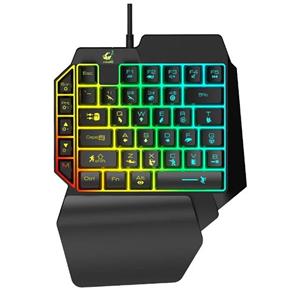 کیبورد تک دست گیمینگ زیولانگ مدل Free Wolf K15 - مشکی