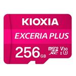 کارت حافظه‌ microSDXC کیوکسیا مدل EXCERIA PLUS کلاس 10 استاندارد U3 سرعت 100MBps ظرفیت 256 گیگابایت به همراه آداپتور SD