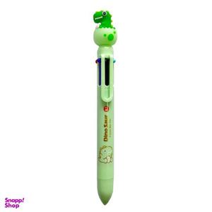 خودکار فانتزی شش رنگ دایناسور سبز