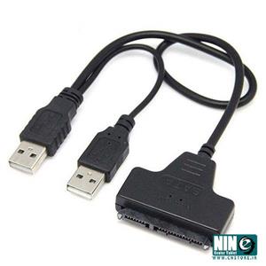 کابل تبدیل SATA به USB هارد 2.5 اینچ (USB 2.0) SATA to USB 2.0 converter suitable for 2.5 and 3.5 inch hard drives