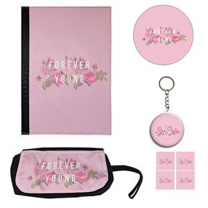 ست لوازم التحریر مدل forever young کد فانتزی1 بسته 8 عددی