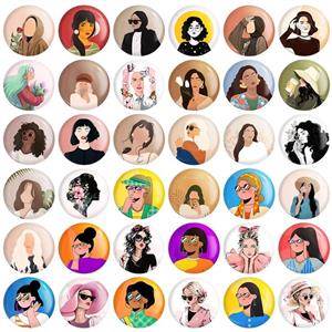 پیکسل خندالو طرح زنان قوی Girl Power کد 134 مدل بزرگ مجموعه 36 عددی