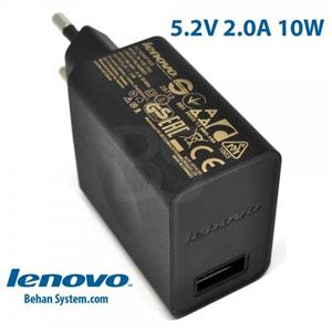 شارژر دیواری USB تبلت لنوو 10 وات 5.2V 2.0A