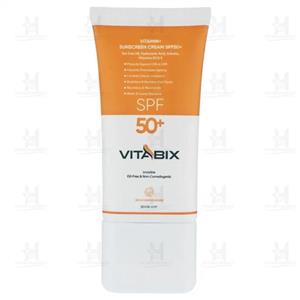 کرم ضد آفتاب بی رنگ با SPF 50 مناسب پوست چرب و مختلط حجم 150 میلی لیتر ویتابیکس