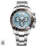 ساعت مچی رولکس مردانه مدل دیتونا قاب سرامیک بند سیلور صفحه ابی اسمانی ROLEX Daytona