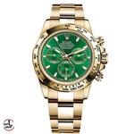 ساعت مچی رولکس مردانه مدل دیتونا بند طلایی صفحه سبز ROLEX Daytona